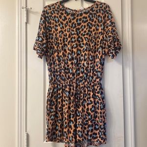 Leopard print romper
